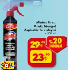 MİNTAX FIRIN, OCAK, MANGAL ASPİRATÖR TEMİZLEYİCİ 500 ML